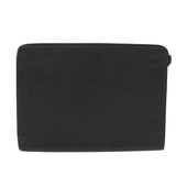 Luxury BurberrySs Briefcase Leather Black Auth 59094