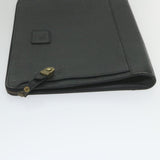 Luxury BurberrySs Briefcase Leather Black Auth 59094