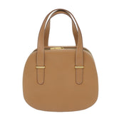 Luxury BurberrySs Hand Bag Leather Beige Auth 59466