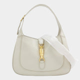 Gucci Jackie 1961 Small Leather Bag with Adjustable Strap Size White