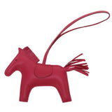 Hermes key ring leather Ruby Bag charm Rodeo MM Women