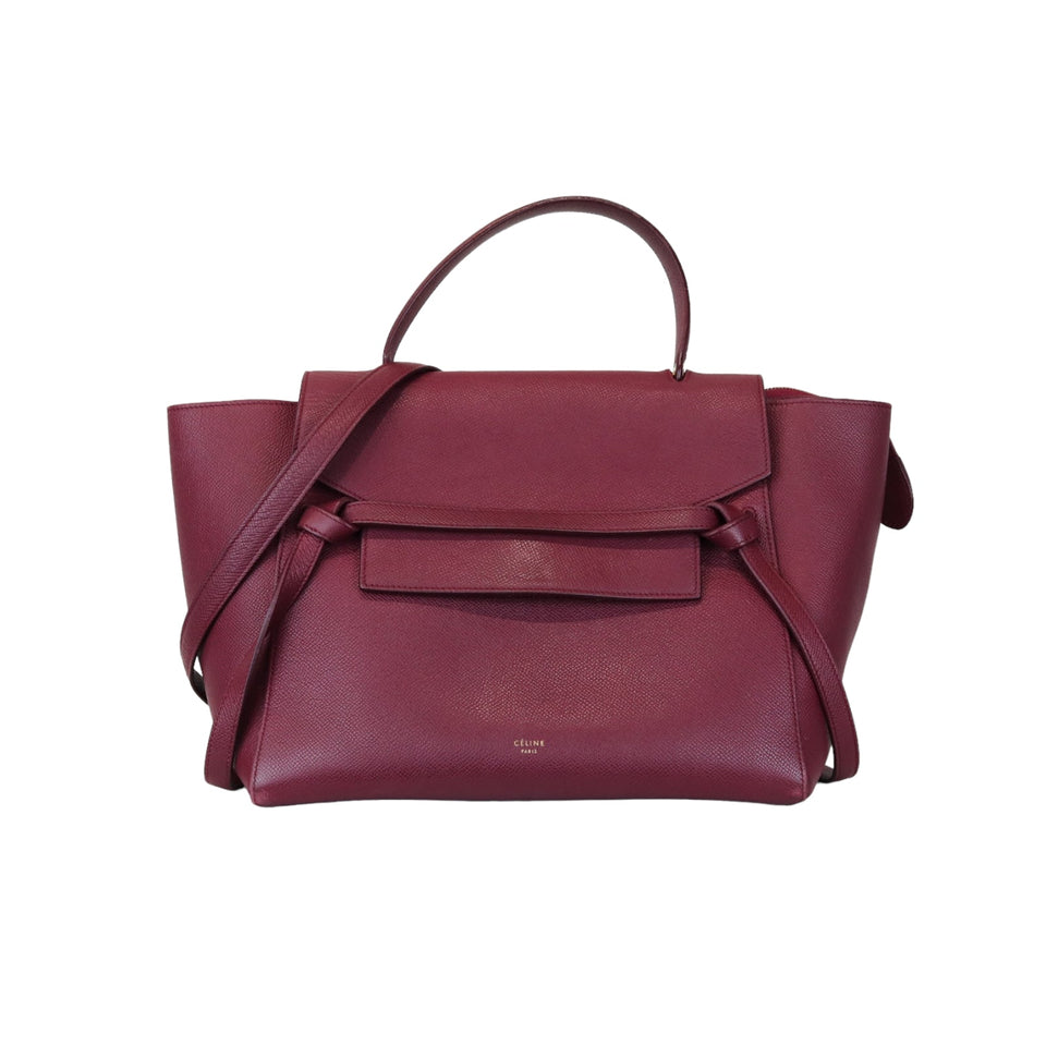 Mini Belt Bag Burgundy GHW