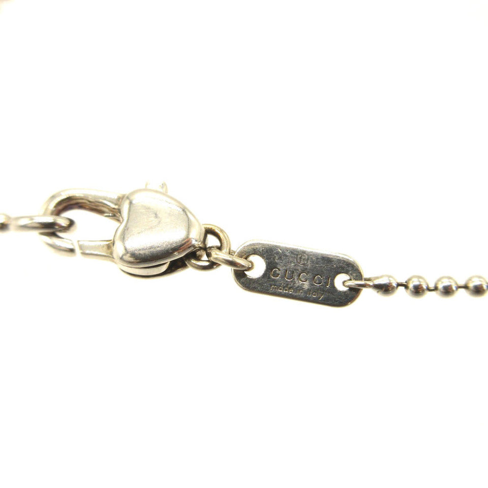Gucci Necklace Silver925 Silver Ball Chain Heart Women