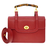 Gucci Handbag 000.113.0231 leather Red Bamboo Women