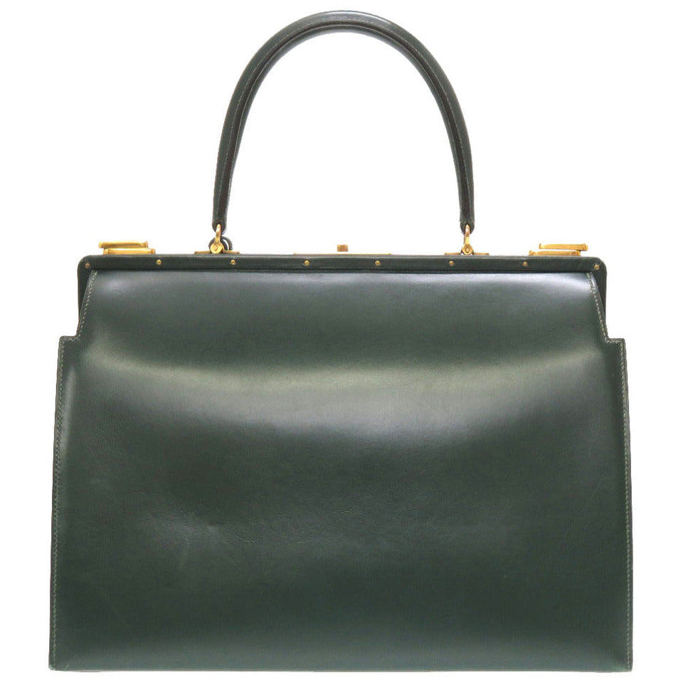 Hermes Handbag Box scarf Vert Doctor's bag mens