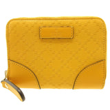 Gucci Card Case 354495 leather yellow Coin case Tiamante Women