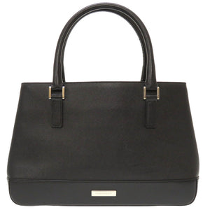 Burberry Handbag leather black Check Pattern Women