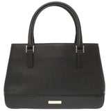 Burberry Handbag leather black Check Pattern Women