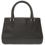 Burberry Handbag leather black Check Pattern Women