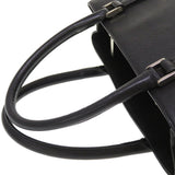 Burberry Handbag leather black Check Pattern Women