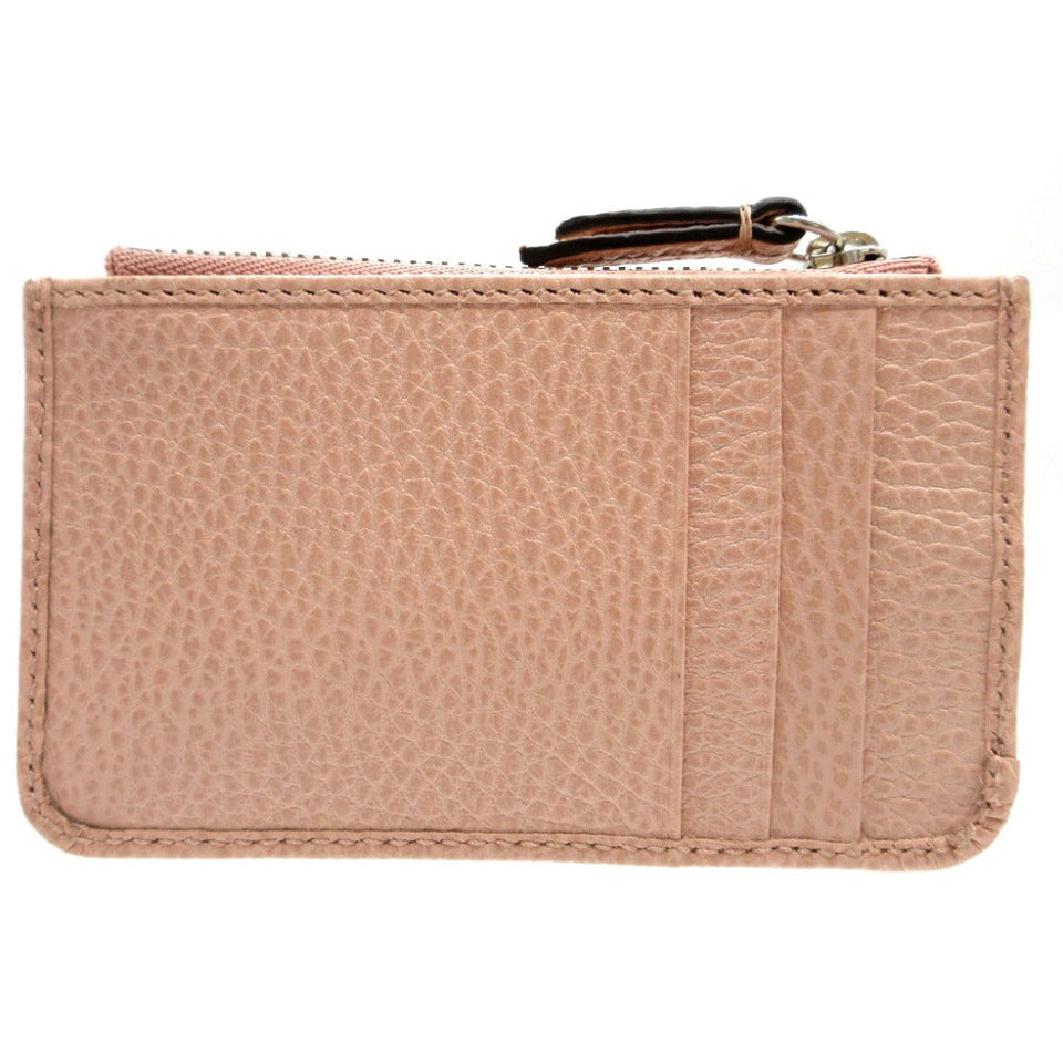 Gucci Coin case 701070 leather pink Double G Women