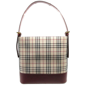 Burberry Shoulder Bag Canvas, Leather beige check Women