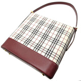 Burberry Shoulder Bag Canvas, Leather beige check Women