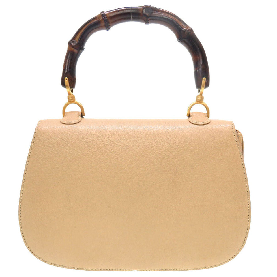 Gucci Handbag Bamboo beige 2WAY Women