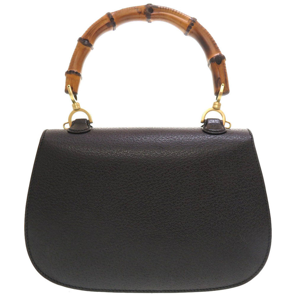 Gucci Handbag 000 2113 0633 Bamboo, Leather black Women