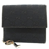 Gucci Bifold Wallet 154182 GG canvas, leather black W Hook Wallet  Women