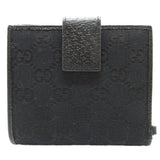 Gucci Bifold Wallet 154182 GG canvas, leather black W Hook Wallet  Women