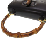 Gucci Handbag 000 2046 0188 Bamboo, Leather Navy Women