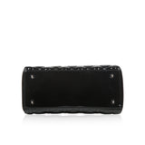 Christian Dior Lady Dior Black Patent Leather Medium