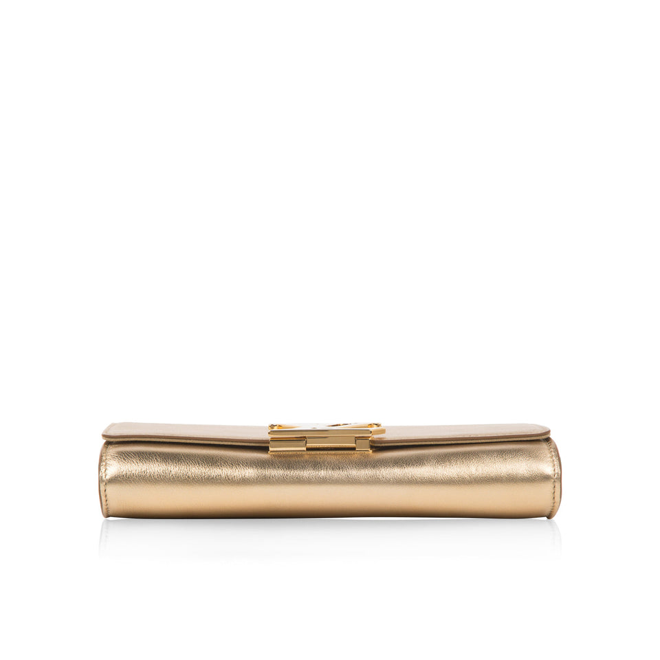 Louis Vuitton Gold Louise Clutch
