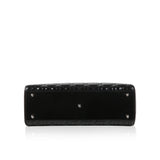 Christian Dior Lady Dior Black Patent Leather Large