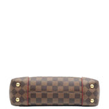 Louis Vuitton Caissa Chain Damier Ebene Clutch Shoulder Bag Brown