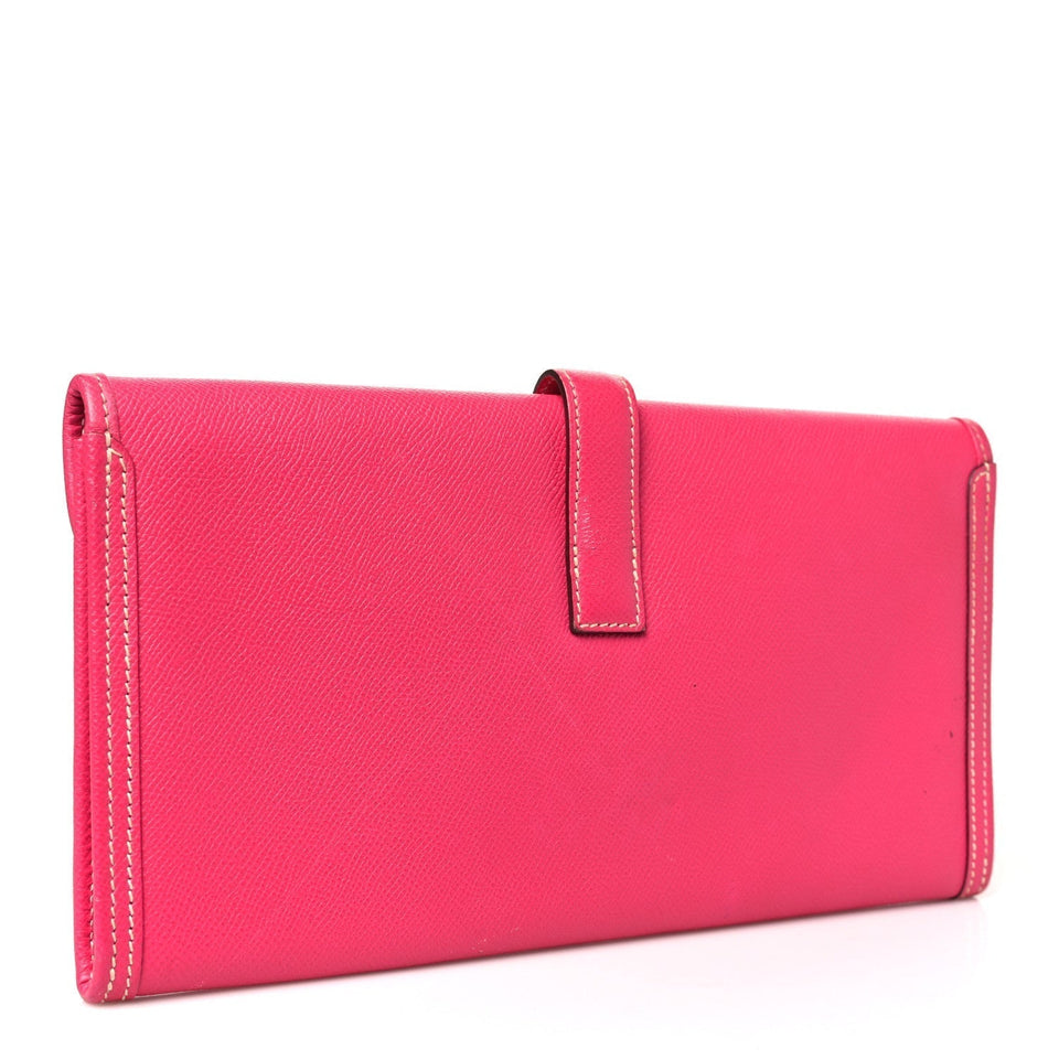 Hermes Epsom Jige Elan 29 Clutch Rose Tyrien