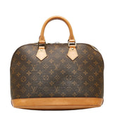 Louis Vuitton Monogram Handbag PVC/Leather Brown