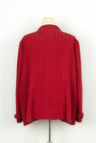 Chanel Red Tweed Jacket – Cotton & Silk Lining | Bags Junction