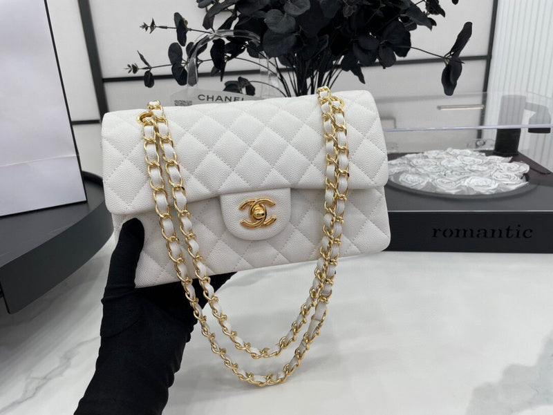 Chanel White Quilted Classic Chain Bag – Bags Junction