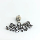 Dior J'ADior Asymmetrical Bee Silver Earrings