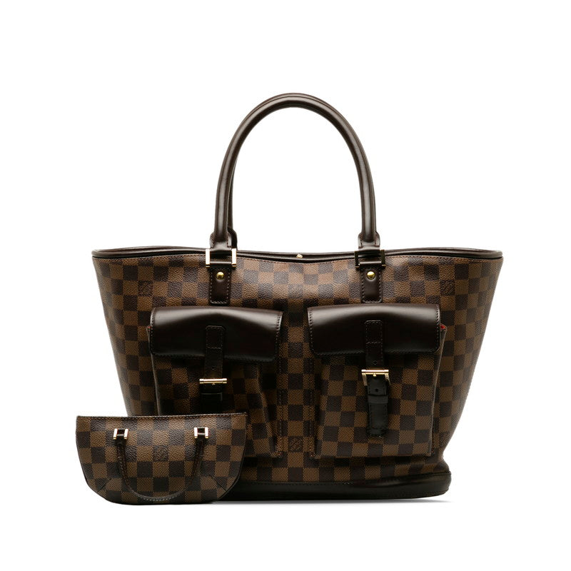 Louis Vuitton Louis Vuitton Damière Handbag PVC/Leather Brown