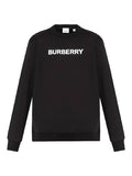 Luxury Burberry Front Logo Print Sweatshirt Black