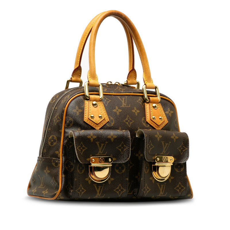 Louis Vuitton Monogram Handbag PVC/Leather Brown