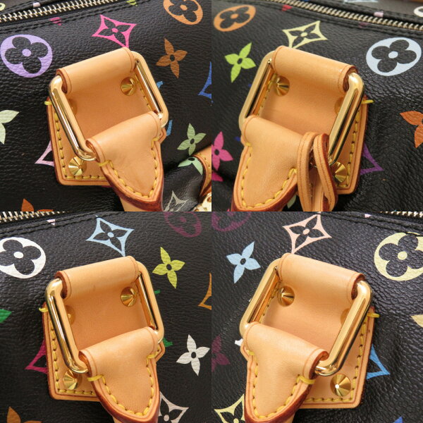 Louis Vuitton Monogram Multicolor Speedy 30 Handbag Black