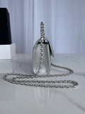 Chanel Silver Mini Quilted Chain Bag – Bags Junction