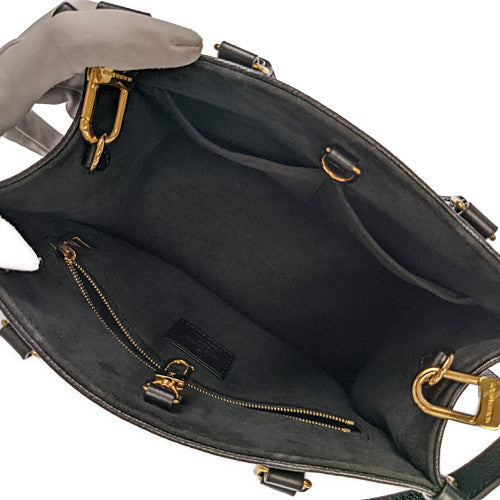 Louis Vuitton On The Go PM Monogram Implant Leather Noir Black