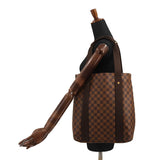 Louis Vuitton Damier Cabas Bobourg Tote Bag Ebene Gold Metal Fittings