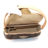 Louis Vuitton Monogram Beverly MM Shoulder Bag Brown Gold Hardware