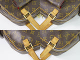 Louis Vuitton Excentri Cite Monogram Handbag Tote Bag Brown