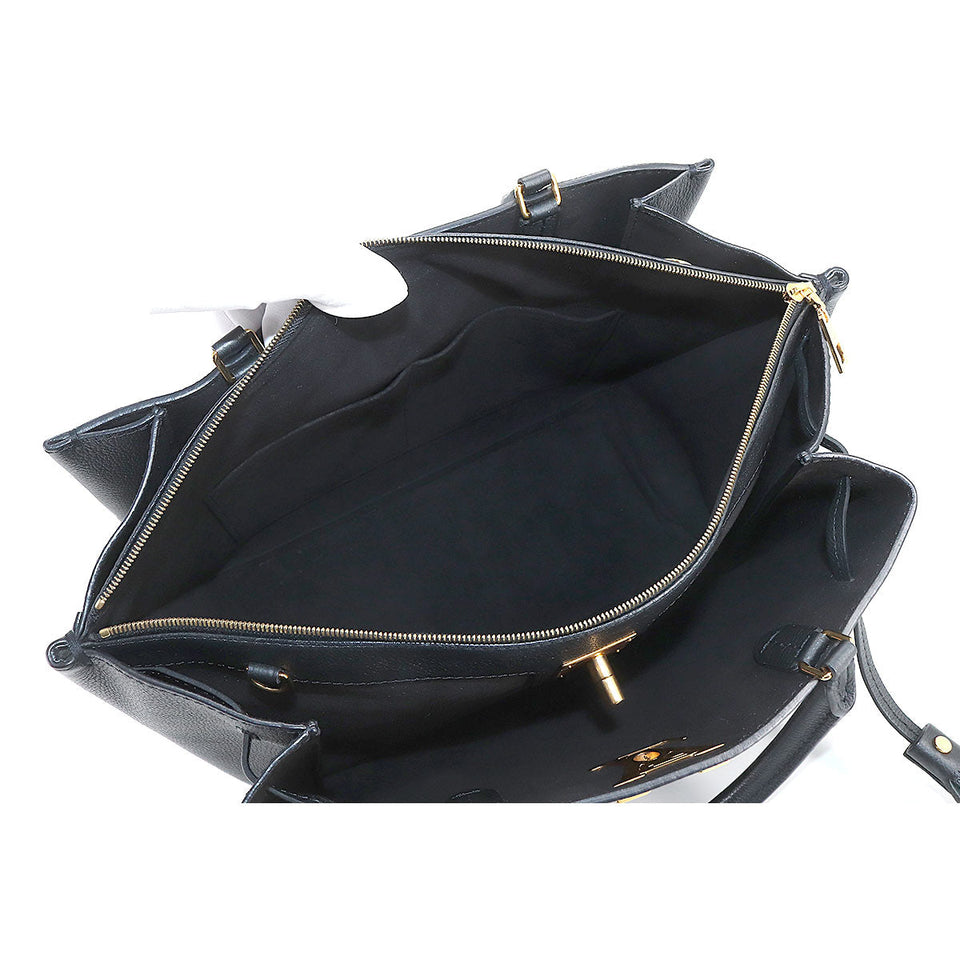 Louis Vuitton LockMe 2 Shoulder Bag Leather Noir