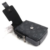 Louis Vuitton Monogram Eclipse Reverse Double Phone Pouch Shoulder Bag