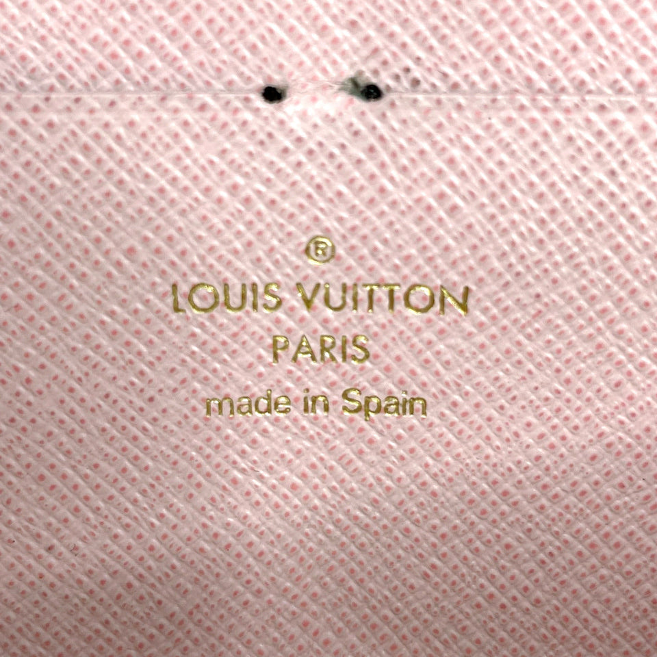 Louis Vuitton Portefeuil Clemence Long Wallet Damier Azur