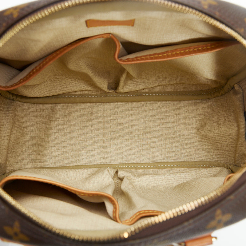 Louis Vuitton Monogram Trouville Handbag Brown