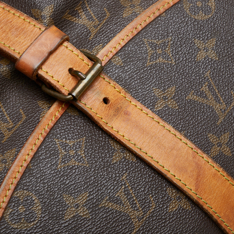 Louis Vuitton Monogram Saumur 35 Crossbody Shoulder Bag Brown