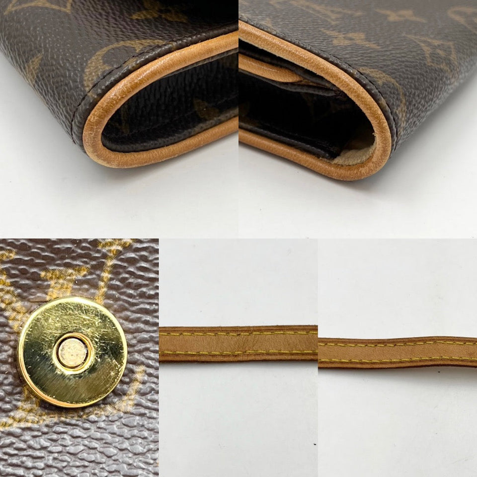 Louis Vuitton Waist Bag Twin GM Pochette Pouch Monogram Brown