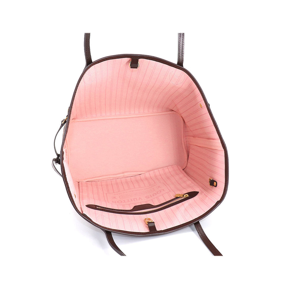 Louis Vuitton Damier Neverfull MM Tote Bag Ebene Rose Ballerine