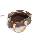 Louis Vuitton Monogram Nano Speedy 2 Way Hand Shoulder Bag