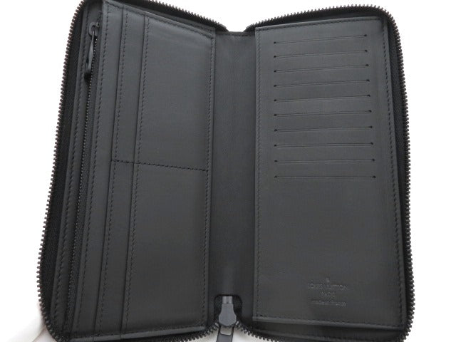 Louis Vuitton Long Wallet Zippy Wallet Vertical Taurillon Noir