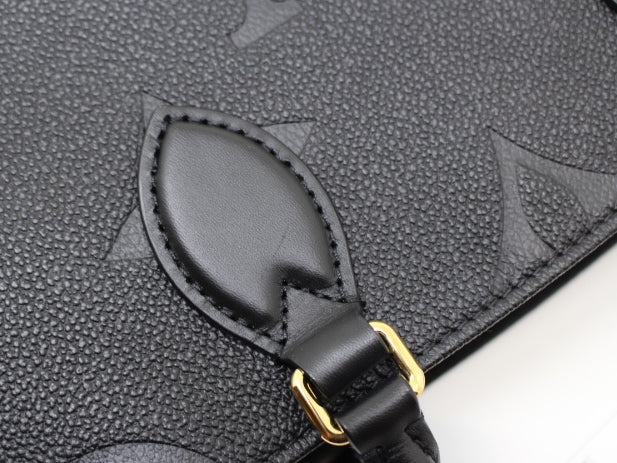 Louis Vuitton On The Go PM Monogram Implant Noir